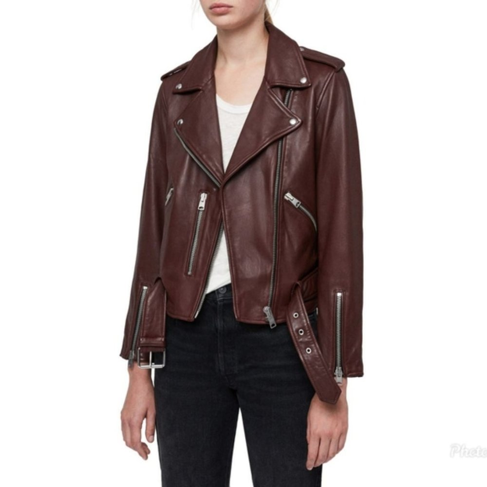 NWT Allsaints Balfern Deep Berry